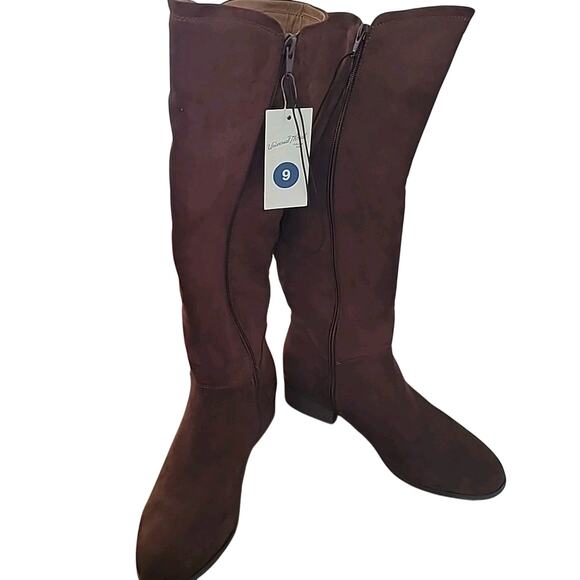 NWT Universal Thread Brielle Tall Riding Boots Brown 9 MSRP $39.99 - Picture 2 of 9